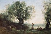 Jean-Baptiste-Camille Corot Orpheus Lamenting Eurydice oil painting artist